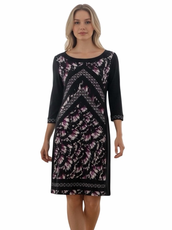 White House Black Market Dresses & Skirts - WHBM Black and Purple Lined Dress. Small.